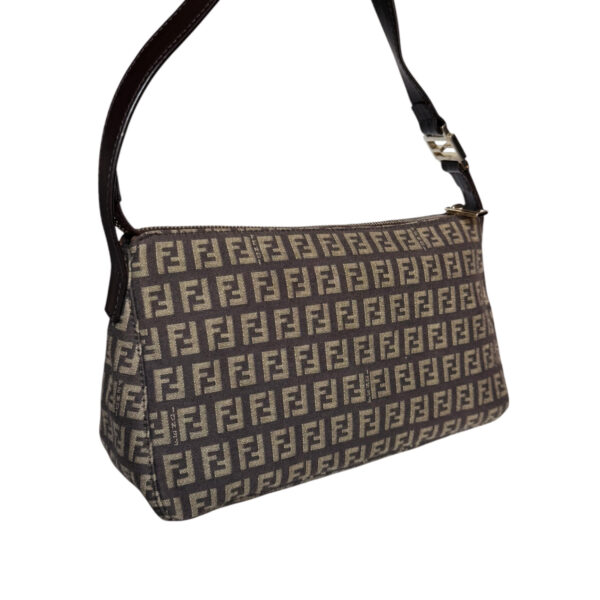 Fendi Monogram Shoulder Bag in Brown - Image 4
